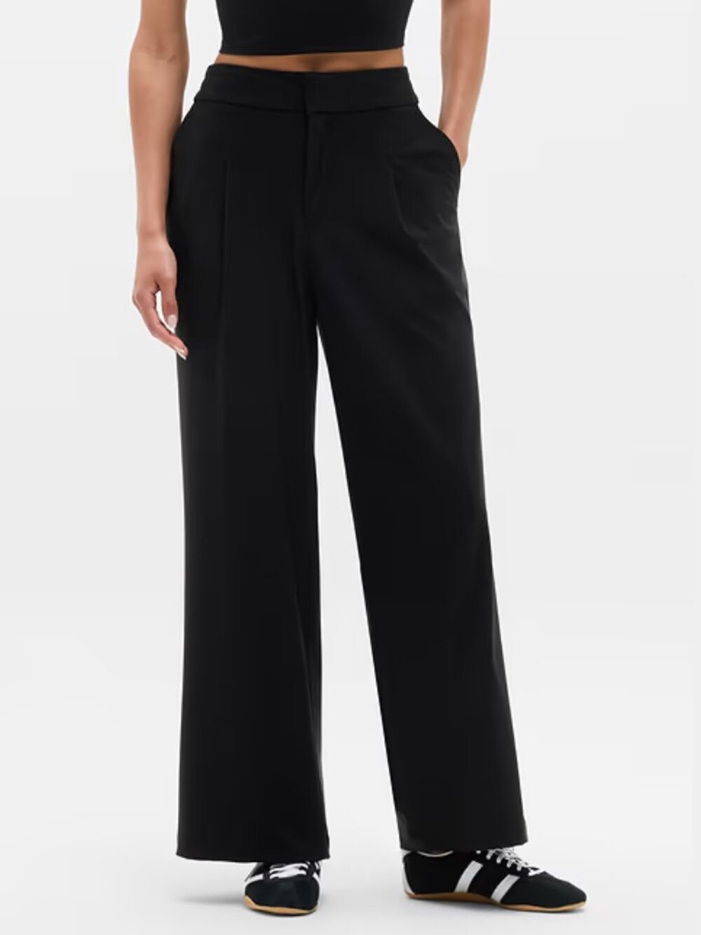 Athleta Pinnacle High Rise Trouser Black 00P Petite NWOT